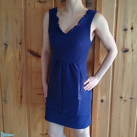 New Anthropology purple tank dress - Picture 3 of 8